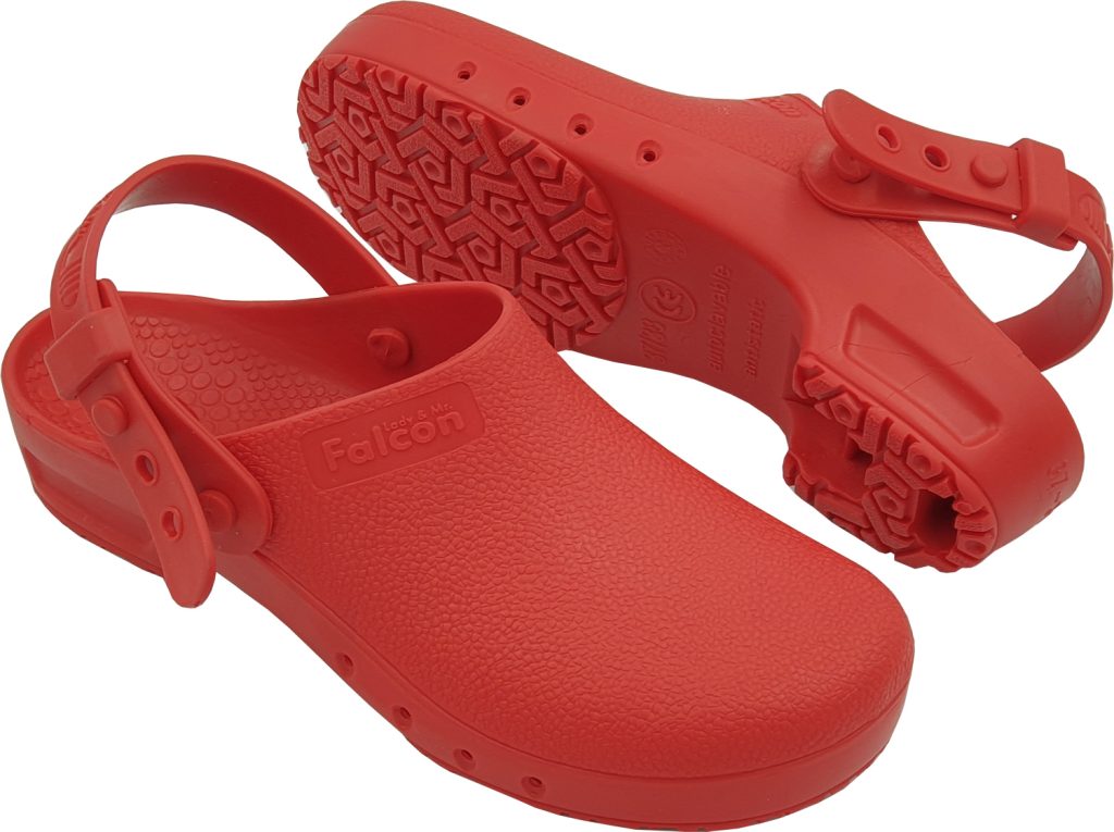 Antistatic Clogs Red Safety Belt
